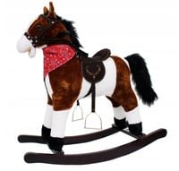 ŚPIEWAJĄCY KOŃ NA BIEGUNACH 74cm DUŻY BUJANY KONIK