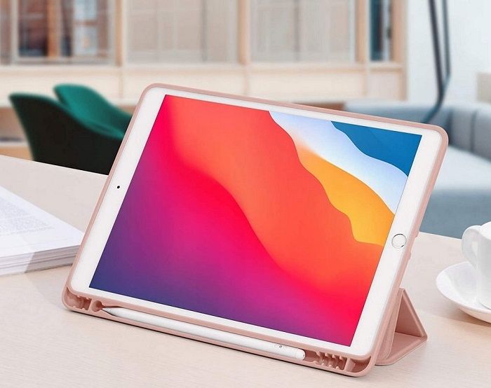 ETUI SMART CASE POKROWIEC DO APPLE IPAD 10.2 7 8 9 GEN RÓŻOWY Z KLAPKĄ zdjęcie 8