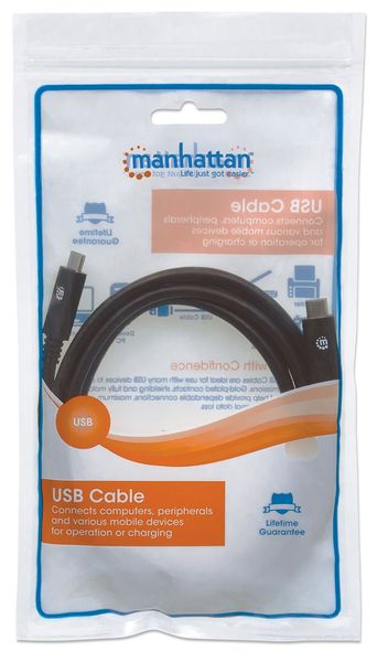 KABEL USB C-C M/M 2,0m USB3.0 SuperSpeed Manhattan 354905 zdjęcie 5
