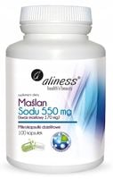 ALINESS MAŚLAN SODU 550 MG (KWAS MASŁOWY 170 MG) 100 KAPS. ŻOŁĄDEK JELITA