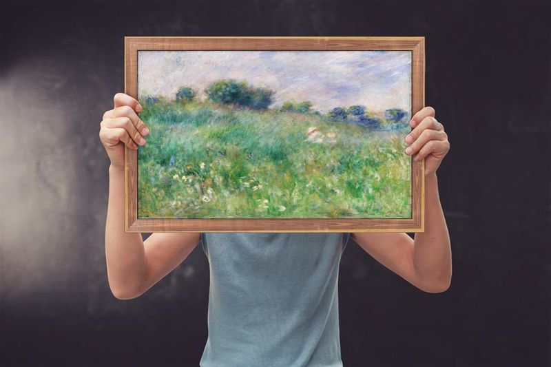 Meadow, Pierre-Auguste Renoir - plakat 80x60 cm zdjęcie 2
