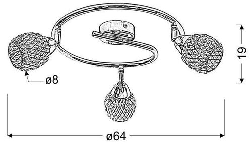 Clear spirala 3x40W G9 transparentny na Arena.pl