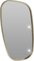 LUSTRO W METALOWEJ RAMIE Champagne 19x35 cm złote