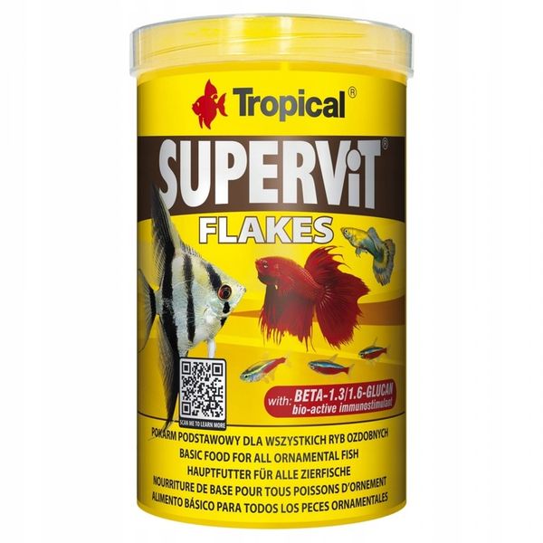 TROPICAL pokarm dla ryb SUPERVIT 1000ml zdjęcie 1