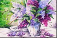 60CM 40CM ZEGAR OBRAZ MALOWANY BEZ DRUK PŁÓTNO RAMA