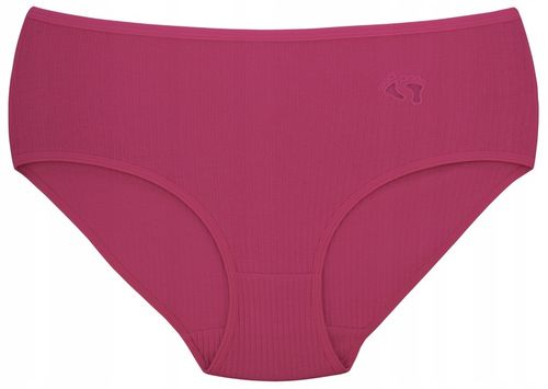 Majtki Bawełniane Damskie Z Wysokim Stanem Figi Prążkowane Wielopak 3XL na Arena.pl