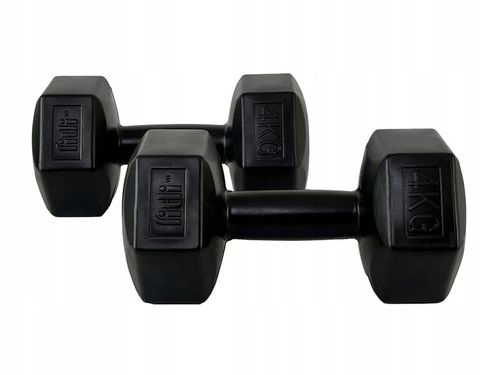 HANTLE 4KG zestaw hantli 4 kg CIĘŻARKI DO ĆWICZEŃ hantle bitumiczne 2szt na Arena.pl