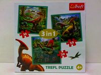 PUZZLE 3w1 Niezwykly swiat dinozaurow 34837