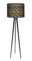 Lampa podłogowa - trójnóg drewniana duża - Kosz