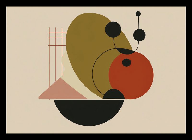 Plakat 29,7x21cm Geometryczny Balans zdjęcie 2