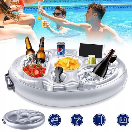 PŁYWAJĄCY STOLIK DO BASENU JACUZZI DMUCHANY BAREK NAPOJE DRINKI PRZEKĄSKI na Arena.pl