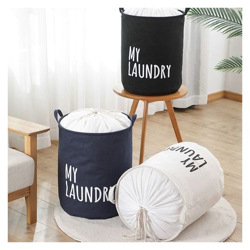 organizer, pojemnik na zabawki, kosz na pranie 40 x 50 cm czarny na Arena.pl