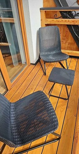 Zestaw Mebli Keter dla 2 osób RIO PATIO SET FOTELE I STOLIK ANTRACYT na Arena.pl