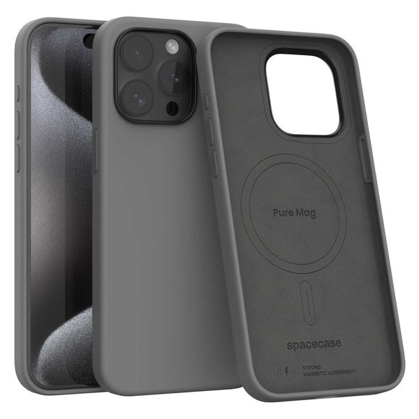 Spacecase Pure Mag iPhone 15 Pro Max gray zdjęcie 1