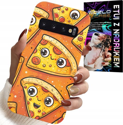 ETUI DO SAMSUNG GALAXY S10 - SŁODKIE UŚMIECHNIĘTE PIZZE CASE + FOLIA na Arena.pl