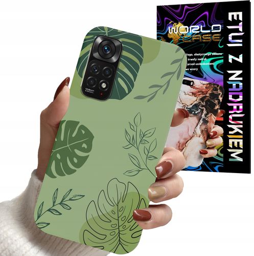 ETUI CASE DO XIAOMI NOTE 11, 11s - LIŚCIE WZORY DLA KOBIET KWIATY RÓŻE na Arena.pl