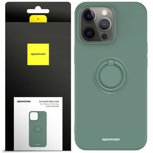 Spacecase Silicone Ring Iphone 13 Pro Max Dark Green zdjęcie 1