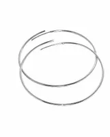 Kolczyki srebrne koła kółka 6cm