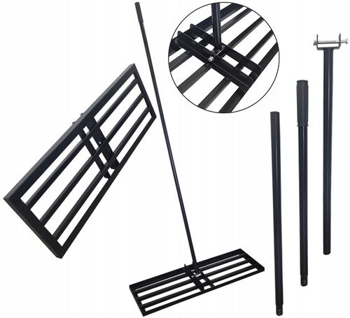 NIWELATOR TERENU RĘCZNY DO TRAWNIKA RÓWNIARKA ROZGARNIARKA 30x90cm na Arena.pl