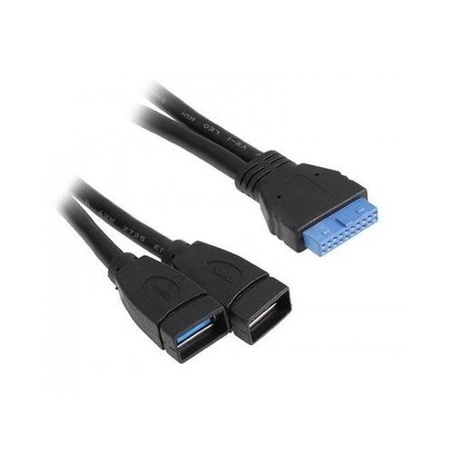 UK19 KABEL 19PIN MĘSKI 2 X USB 3.0 na Arena.pl