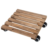 Drewniana podstawka na kółkach Platforma jezdna pod doniczkę