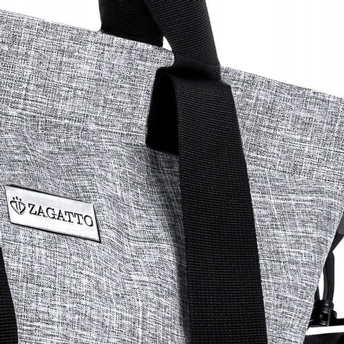Zagatto Torebka Shopper Syntetyk Szara ZG-622 na Arena.pl