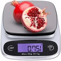 Elektroniczna Waga Kuchenna Precyzyjna 5kg/0,1g Domowa Wyświetlacz LCD TARA