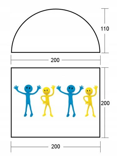 NAMIOT TURYSTYCZNY DOMEPACK 4 ACAMPER 2500mm + GRATIS na Arena.pl