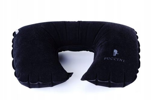 Poduszka Podróżna Dmuchana Rogal Na Szyję Zagłówek PUCCINI Czarny TP034 1 na Arena.pl