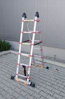 DRABINA TELESKOPOWA PRZEGUBOWA 3,8 M WZMACNIANA