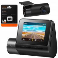 Kamera samochodowa 70mai Wideorejestrator A200 + tylna RC11 + karta 128GB