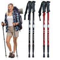 2x KIJKI NORDIC WALKING TREKKINGOWE KIJE KOMPLET ZESTAW 4SZT