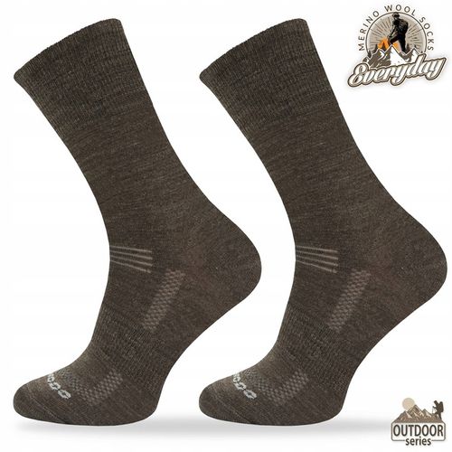 Wełniane skarpety termoaktywne do trekkingu 40% wełny merino COMODO TRE17 na Arena.pl