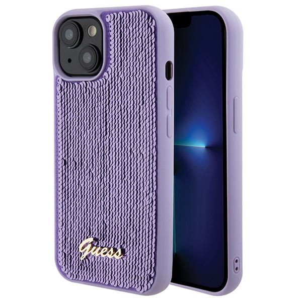 Etui Guess do iPhone 15, iPhone 14, iPhone 13, Fioletowy zdjęcie 1