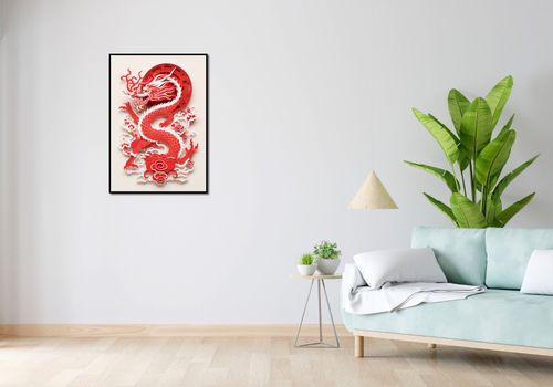 Plakat 59,4x84,1cm Czerwony Smok na Arena.pl