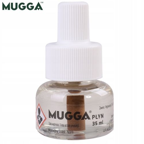 MUGGA na KOMARY ELEKTRO + 2 x Wkład płyn 5ml ODSTRASZACZ do kontaktu ZESTAW na Arena.pl