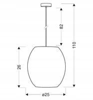 Lampa wisząca żyrandol Candellux SELMA chrom