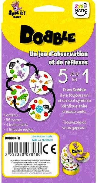 SZYBKA WYSYŁKA Gra DOBBLE Imprezowa 55 Rodzinna Double Duble Rebel Classic zdjęcie 5