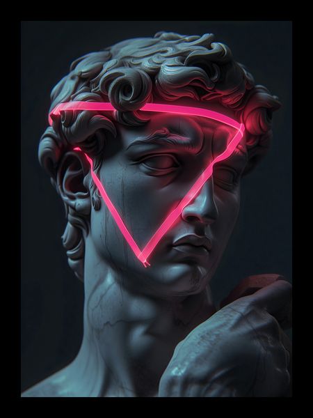 Plakat 13x18cm Neonowy Renesans zdjęcie 2
