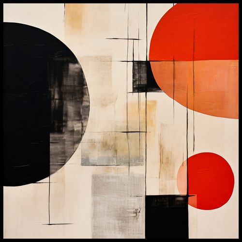 Plakat 70x70cm Abstrakcyjna Symetria na Arena.pl