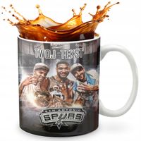 KUBEK 330ml GRAFIKA PREZENT ŚWIĘTA WZÓR - KOSZYKÓWKA SPORT + IMIĘ