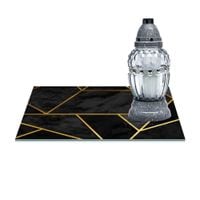 SZKLANA PODSTAWKA POD ZNICZE 40x30cm Elegancja 361b