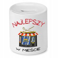 Skarbonka Fryzjerki Fryzjera Najlepszy W Mieście Z Nadrukiem Ze Zdjęciem