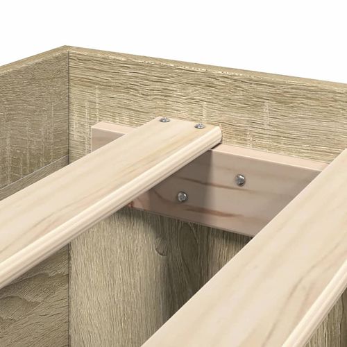 Łóżko bez materaca, dąb sonoma, 75x190 cm na Arena.pl