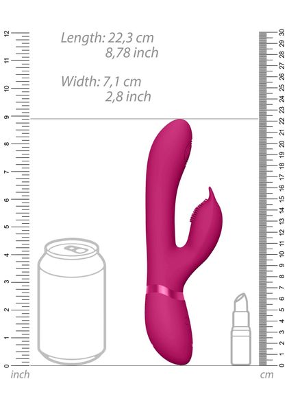 Wibrator Króliczek Masażer Pulsacje 22Cm 10Trybów zdjęcie 9