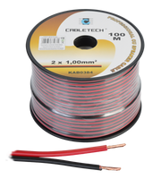 KAB0384 Kabel głośnikowy 1,0mm czarno-czerwony