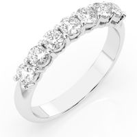 pierścionek z białego złota 585 z diamentem (brylantem) 0,7 ct g/si