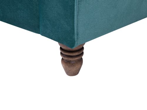 Sofa 3-osobowa welurowa lazurowa EIKE na Arena.pl