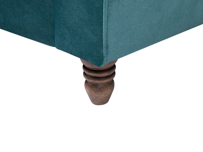 Sofa 3-osobowa welurowa lazurowa EIKE zdjęcie 8