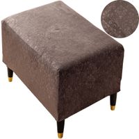 POKROWIEC NA PODNÓŻEK PUF WELUR OEKO TEX ORNAMENT PREMIUM ELASTYCZNY